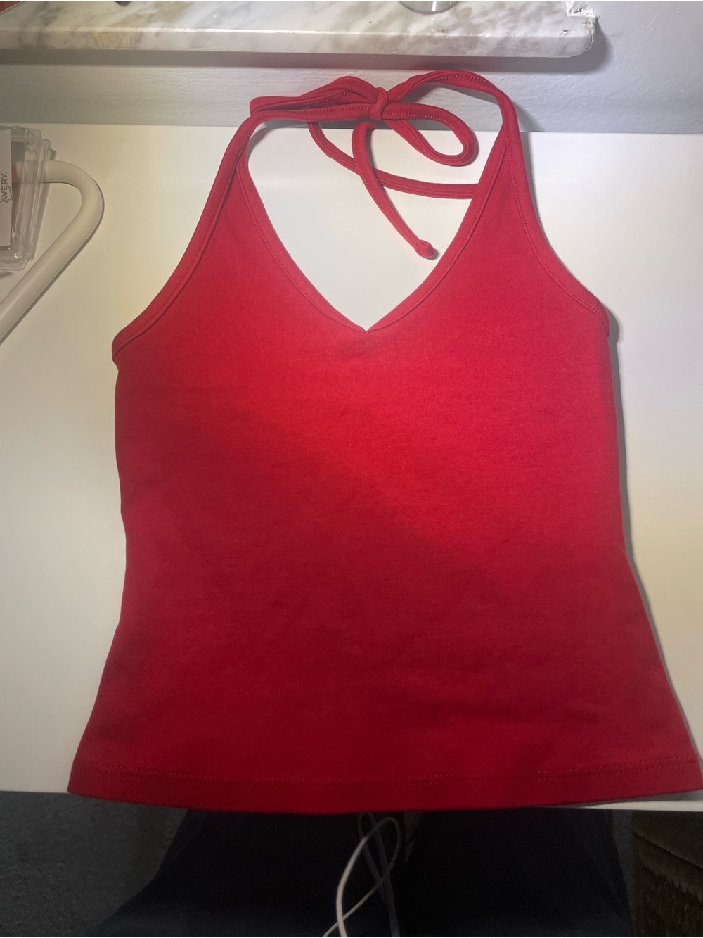 wild fable Red Halter-Style Tank Top